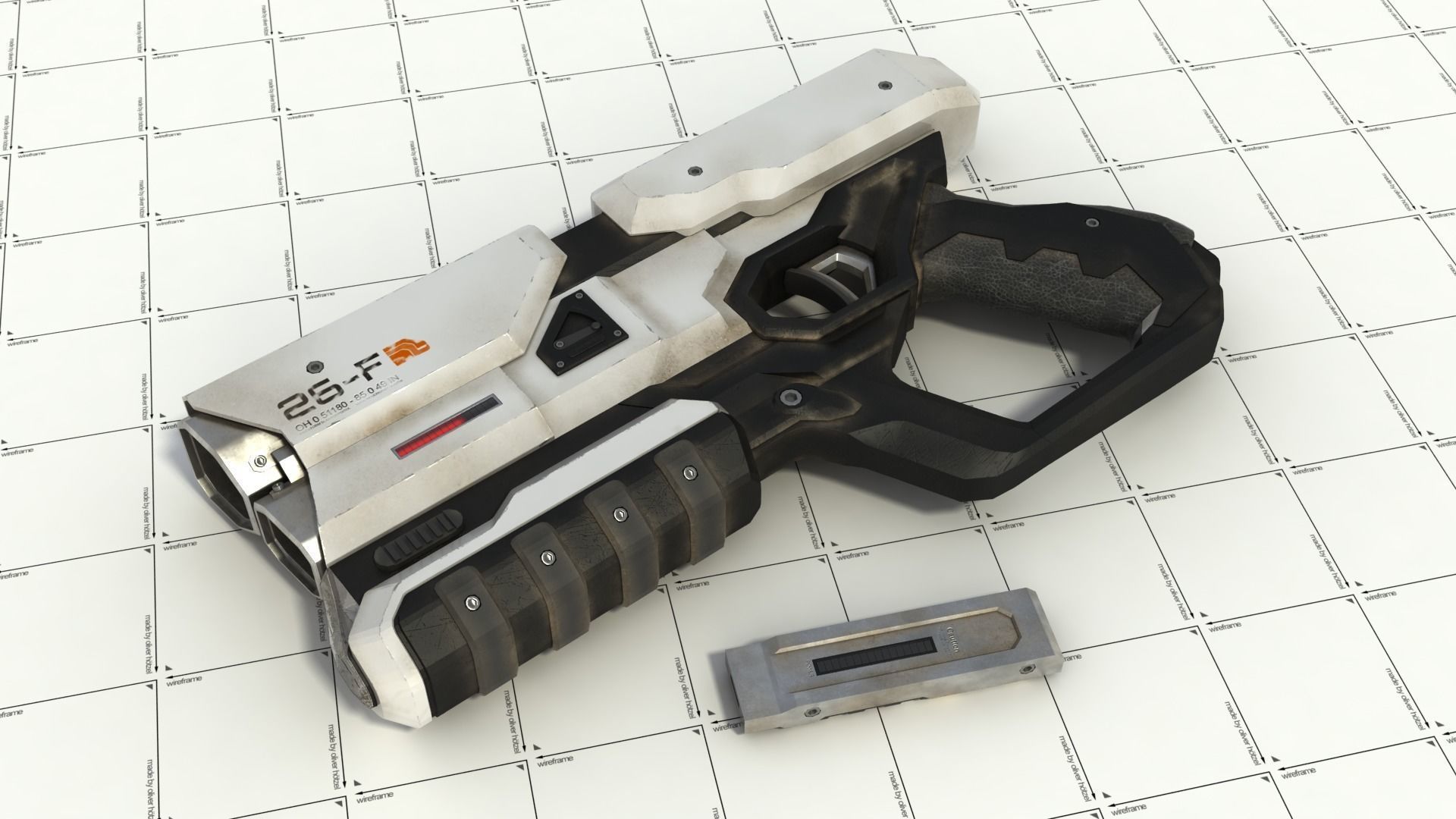 Sci-Fi Blaster 3D model_6