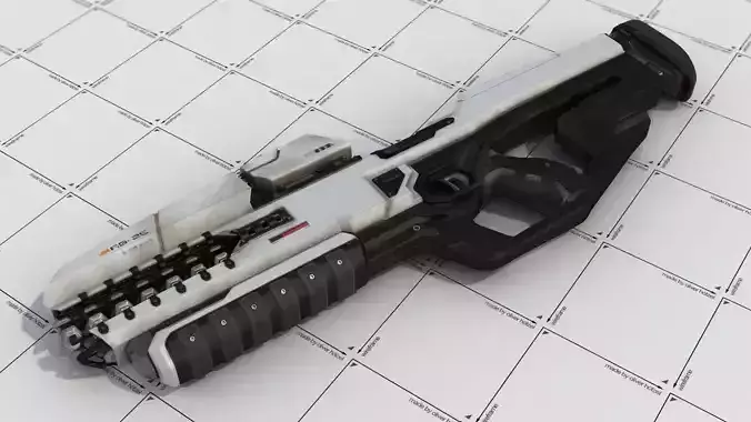 Rail-Gun Rifle 3D model