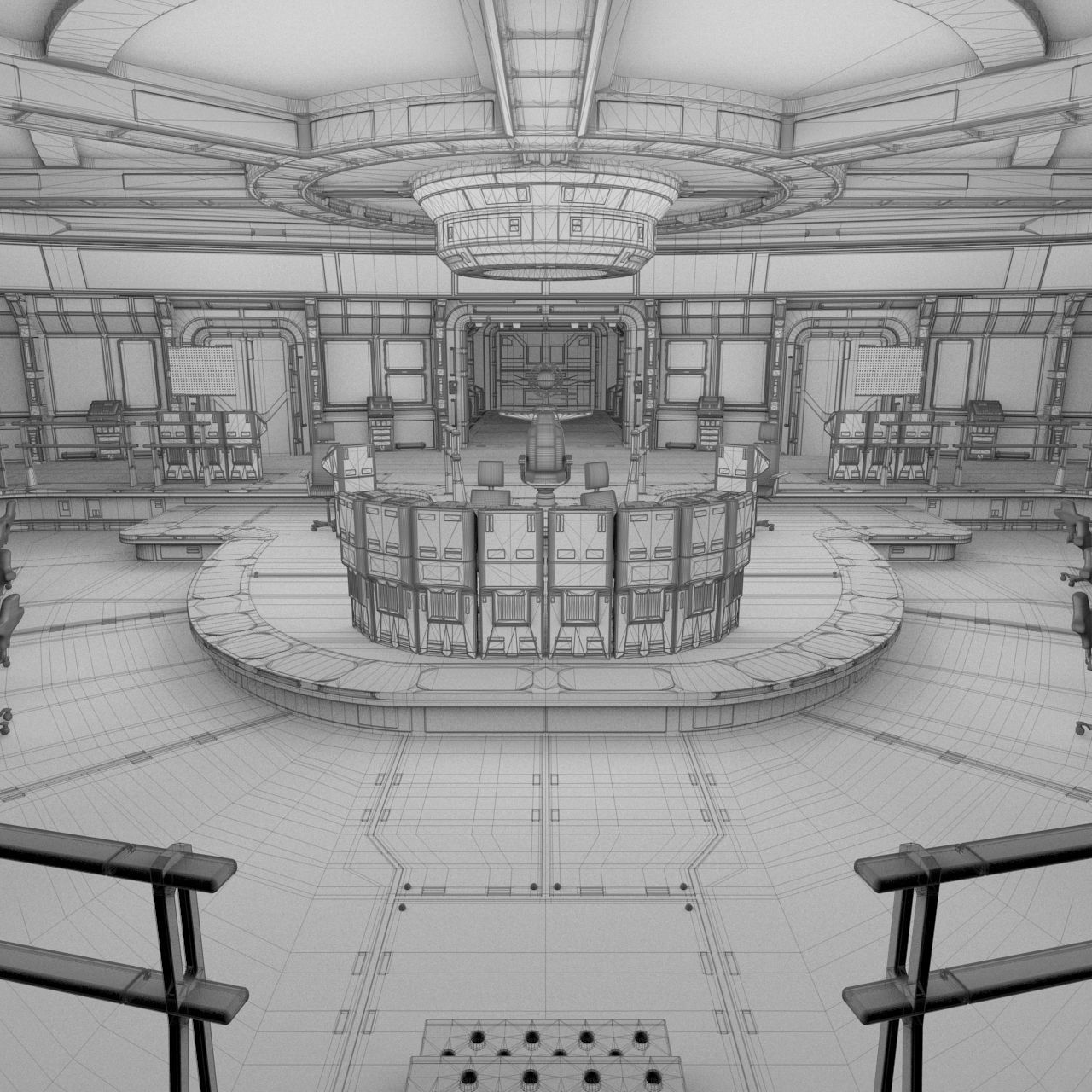 Starship Command Deck Collection 3D model_34