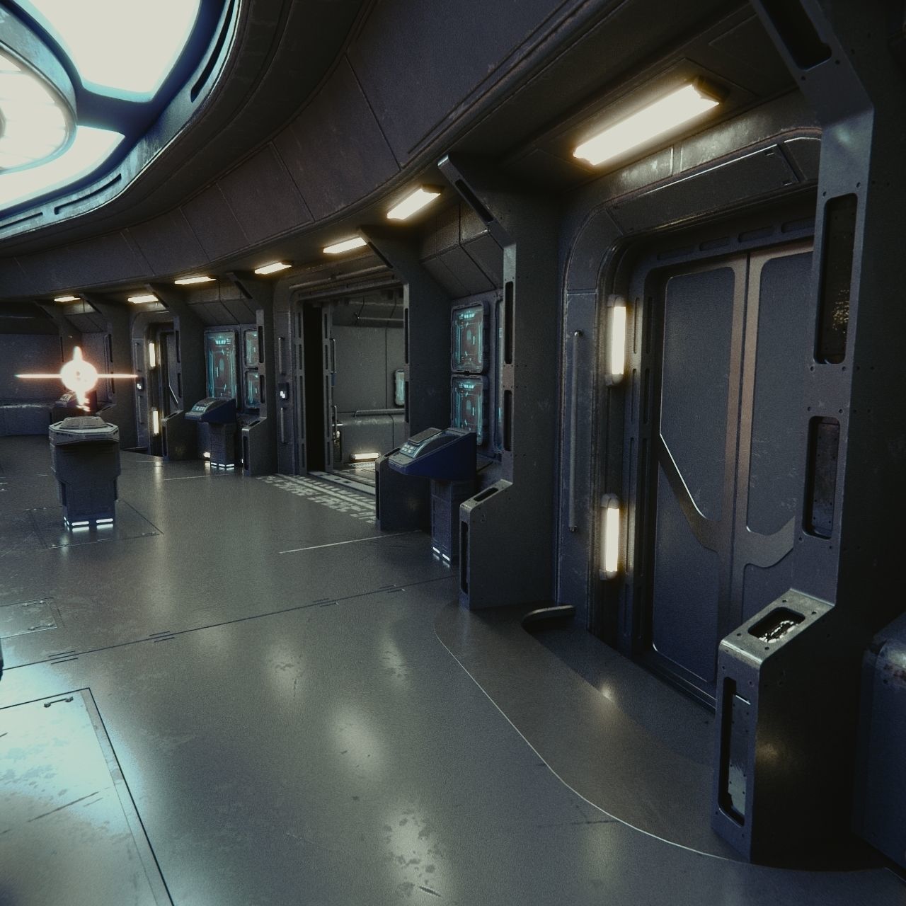 Starship Command Deck Collection 3D model_51