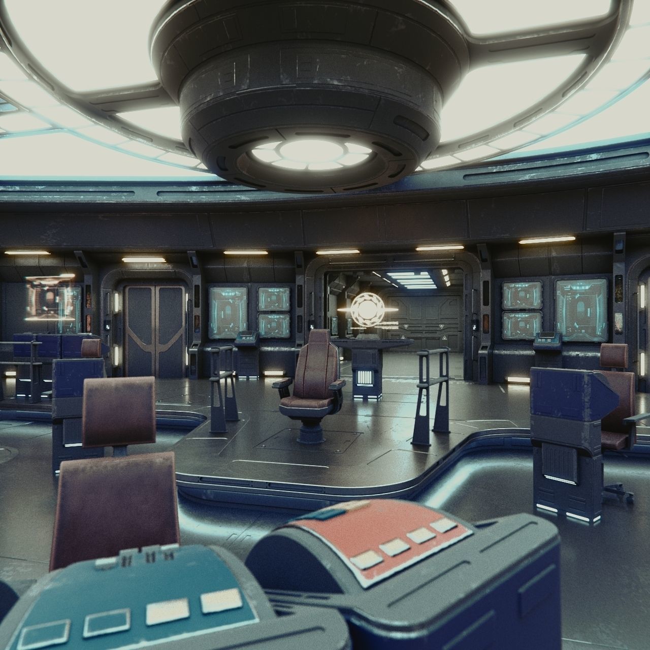 Starship Command Deck Collection 3D model_44