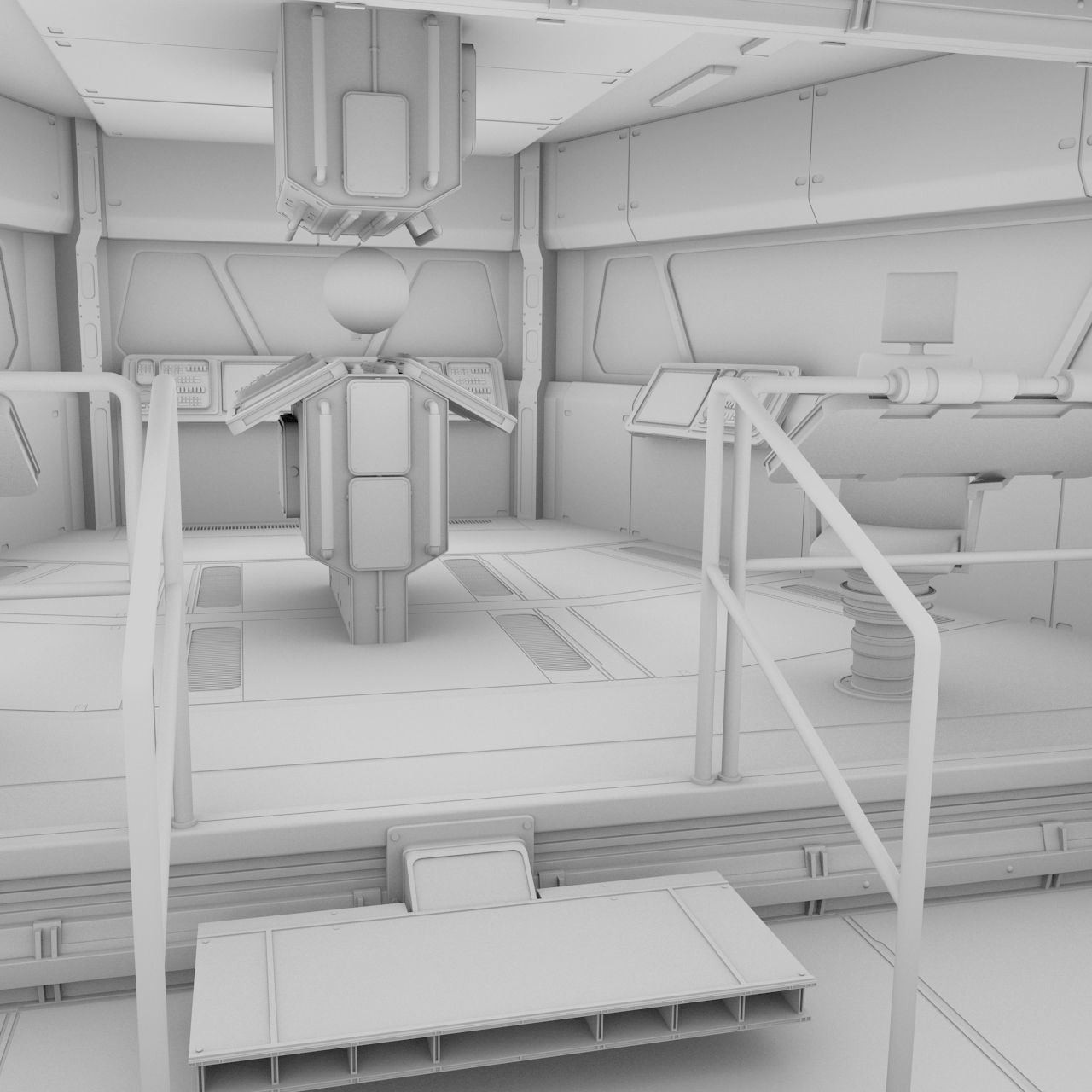 Starship Command Deck Collection 3D model_10