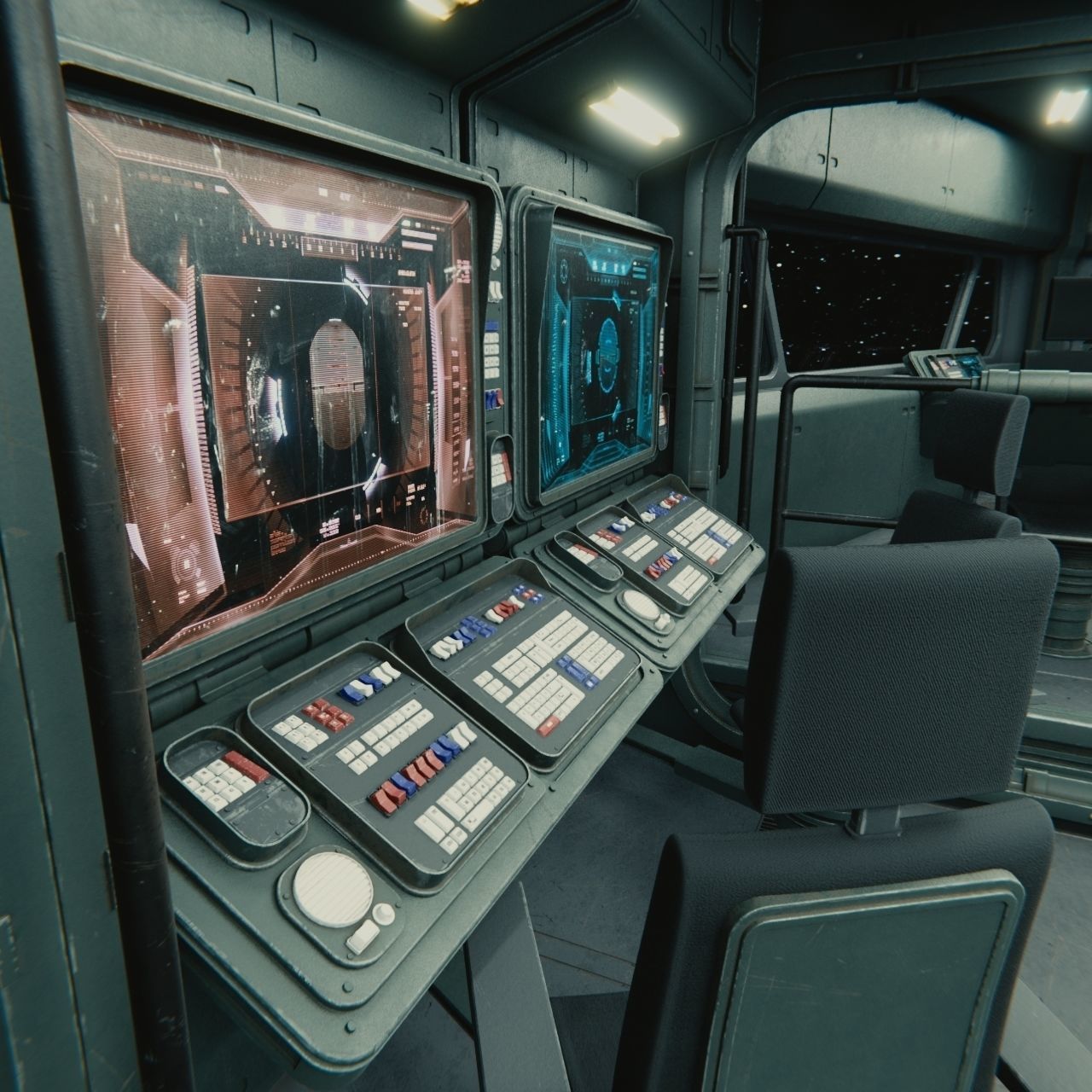 Starship Command Deck Collection 3D model_24