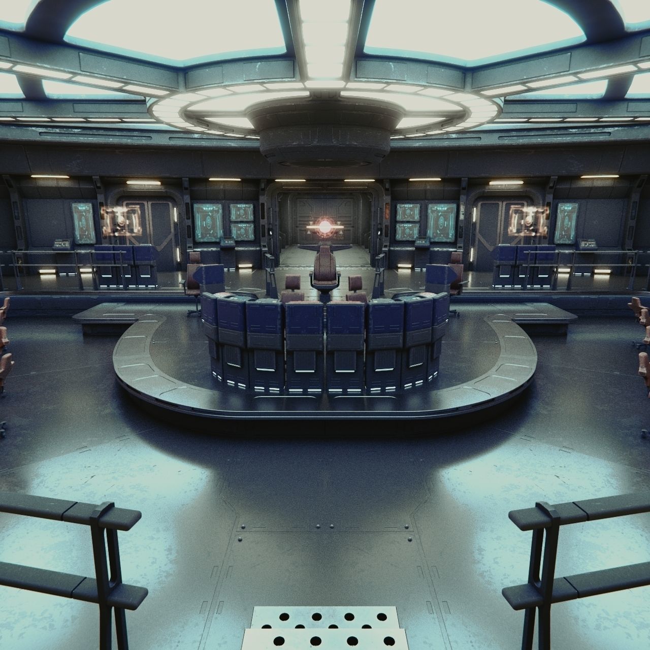 Starship Command Deck Collection 3D model_32