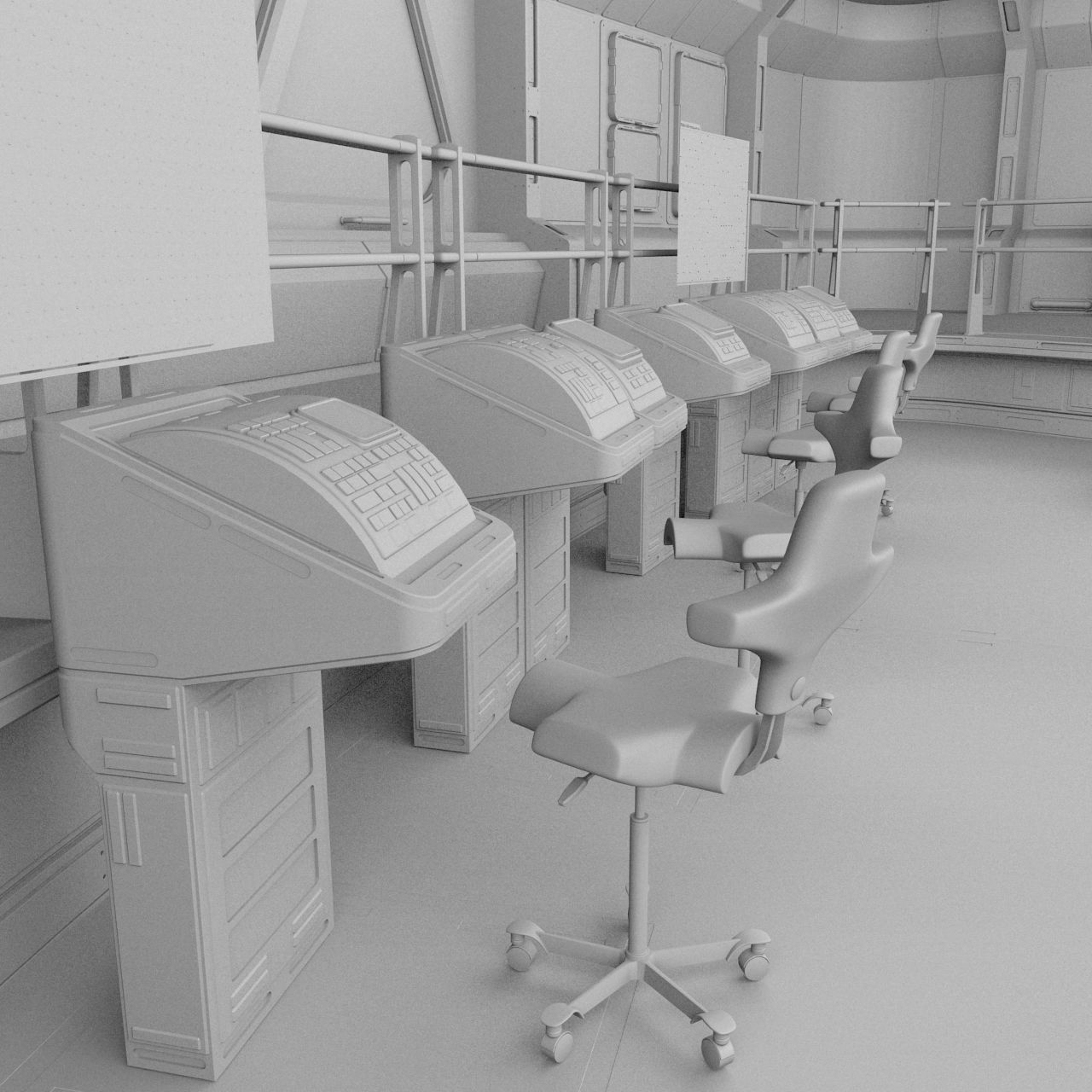 Starship Command Deck Collection 3D model_55