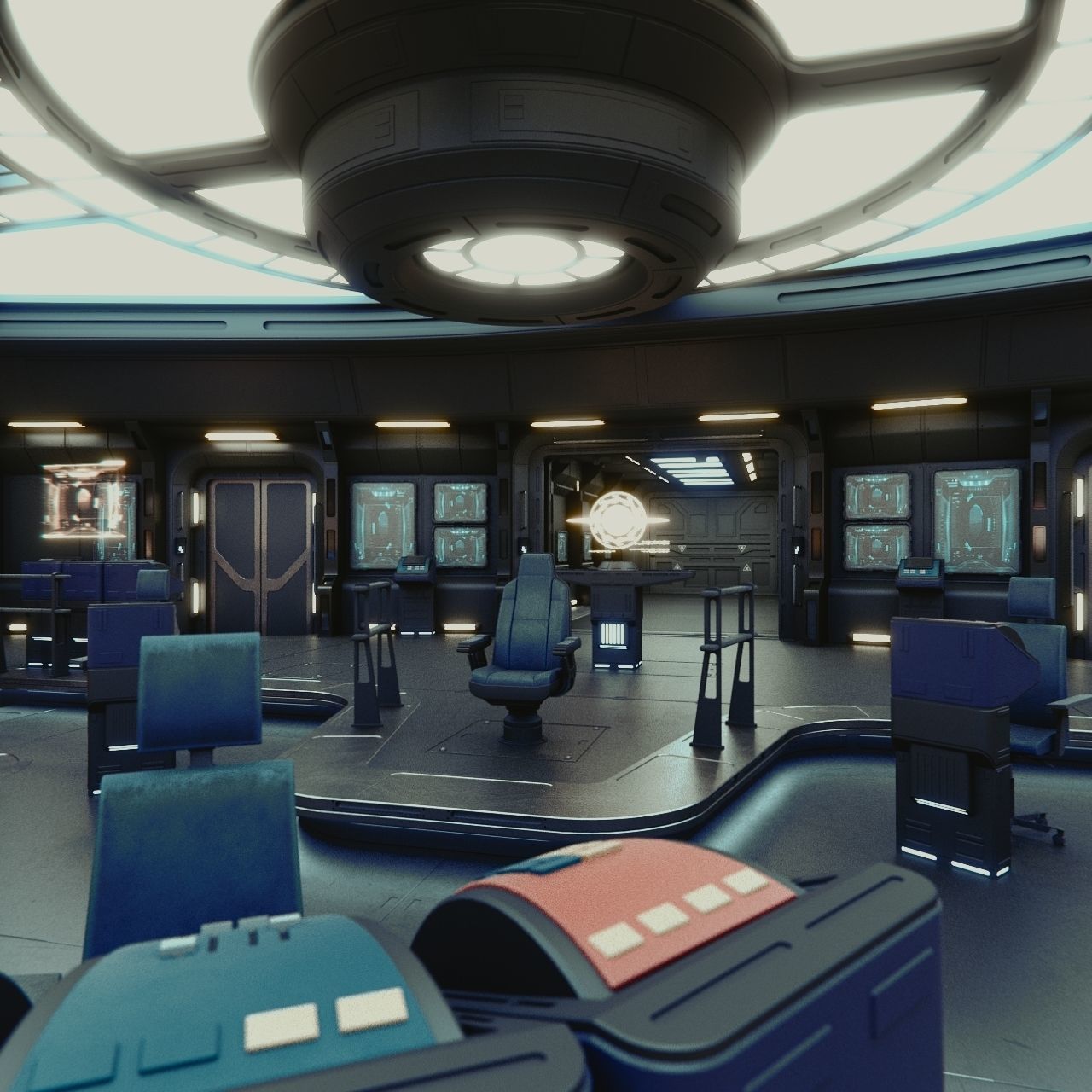 Starship Command Deck Collection 3D model_45