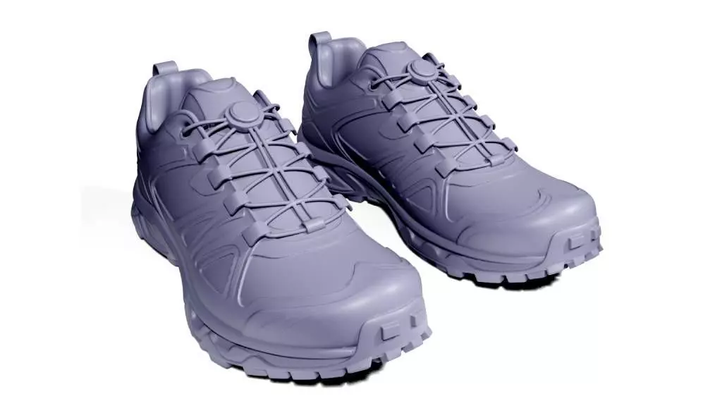 Trail running shoes 3D print model