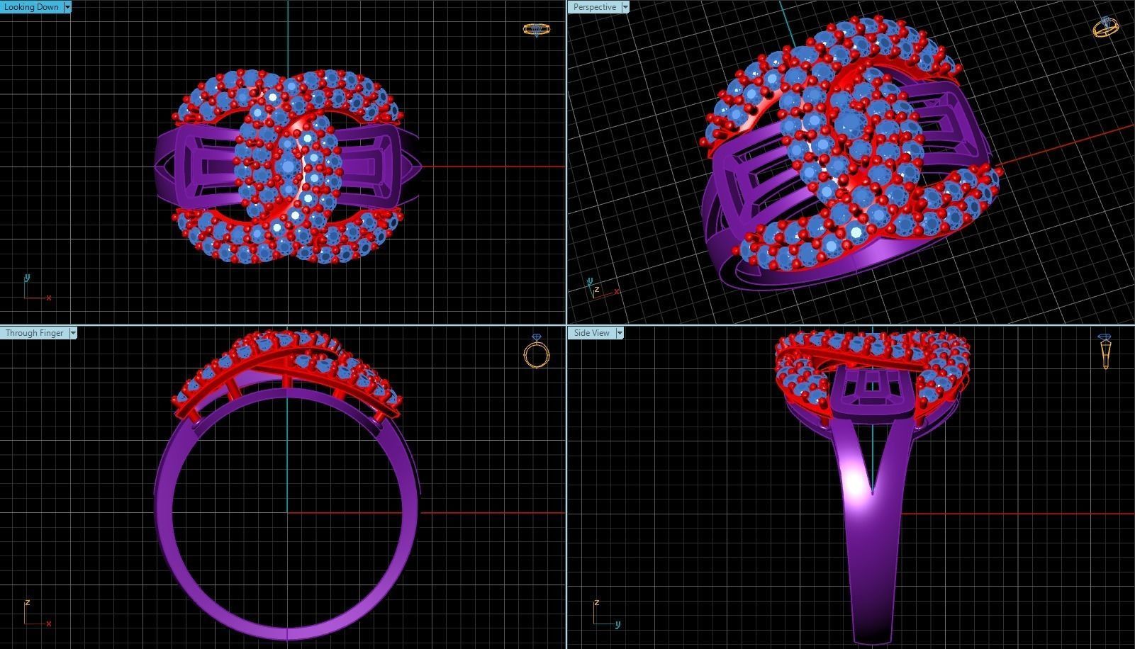 Ring T00077 3D print model_3