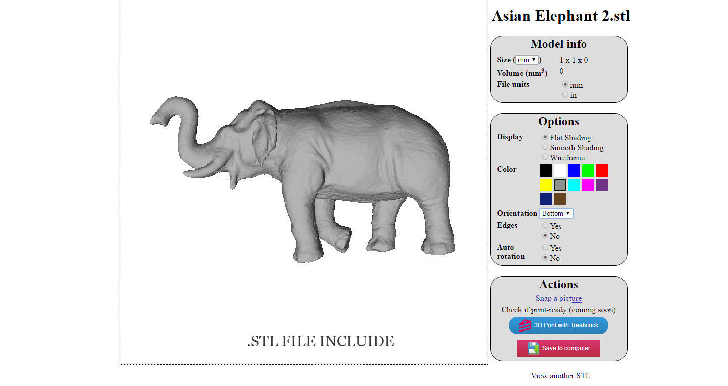 Asian Elephant 2 Low-poly 3D model_12