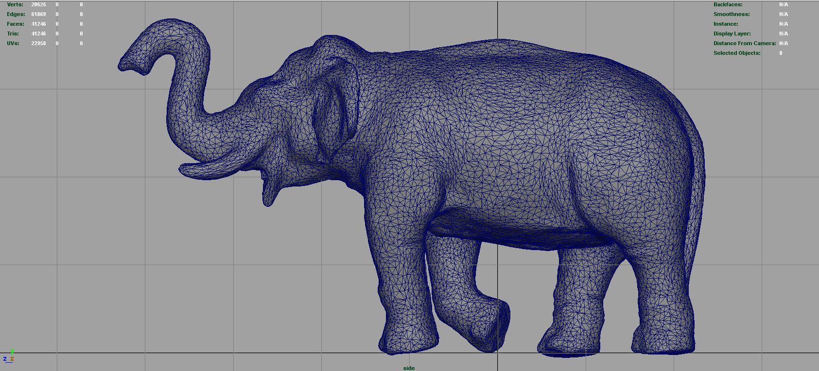Asian Elephant 2 Low-poly 3D model_11