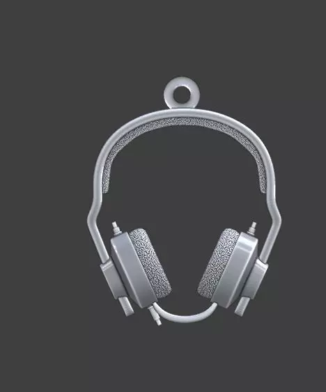 Headphones Pendant at 3d printed file 3D print model