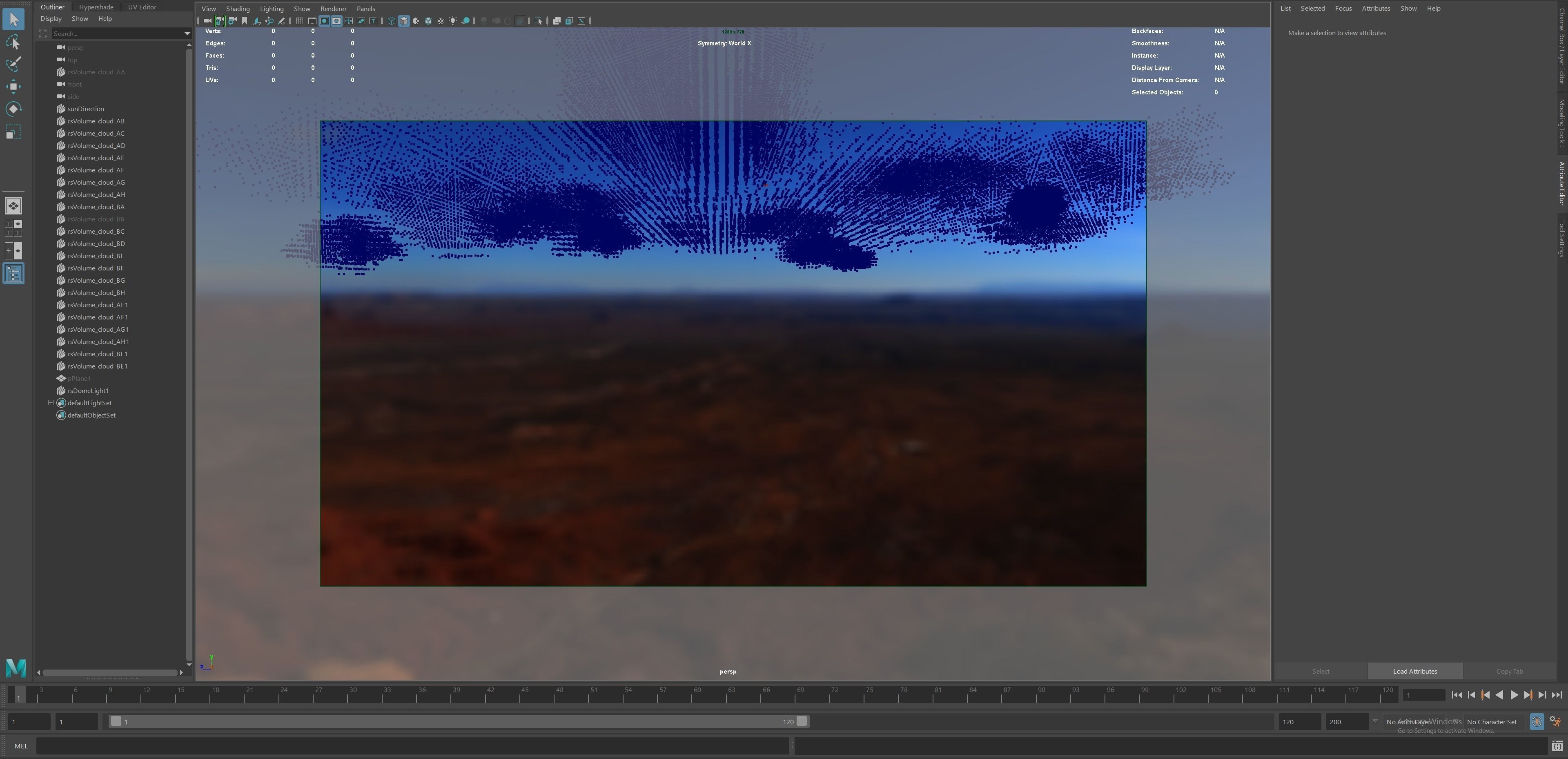 Volumetric Puff Clouds Collection 3D model_4