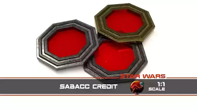 Sabacc Credit 1-1 scale
