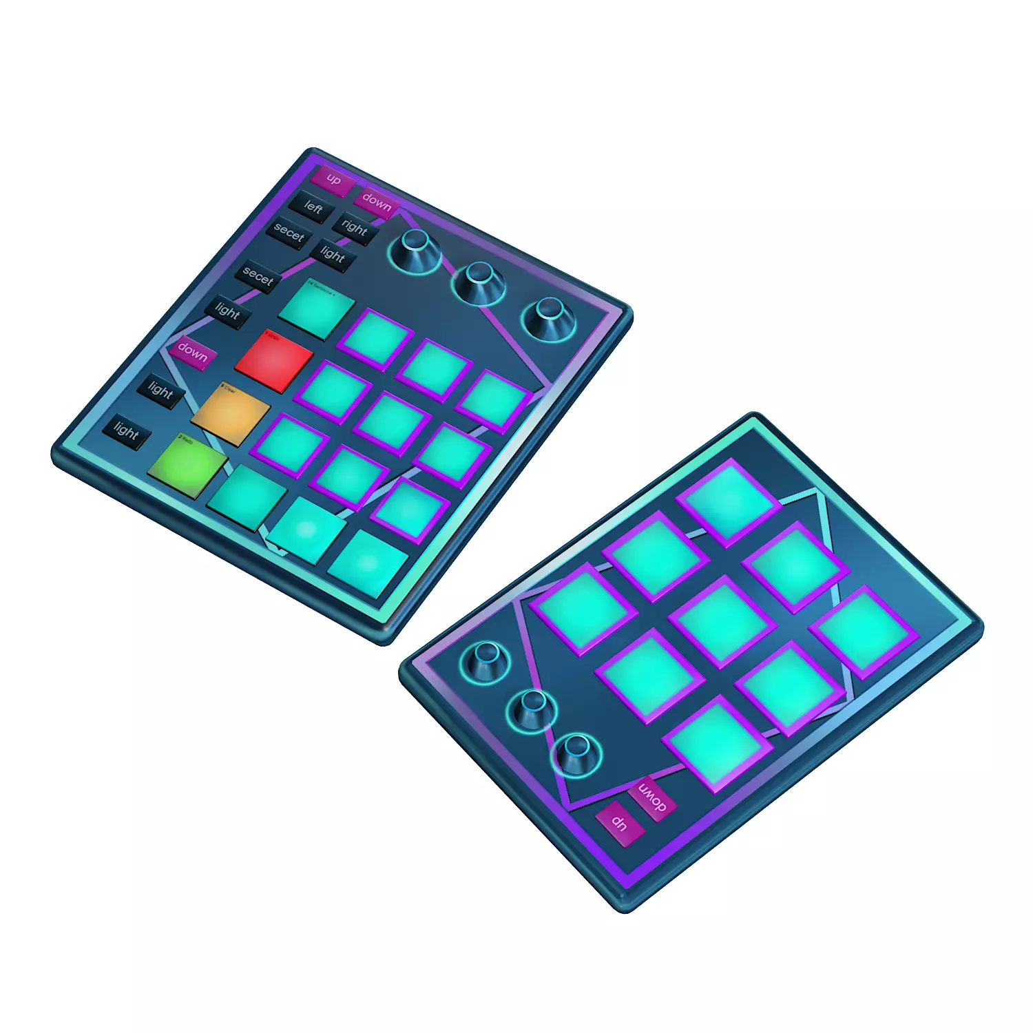 Steampunk Drum pad Low-poly 3D model