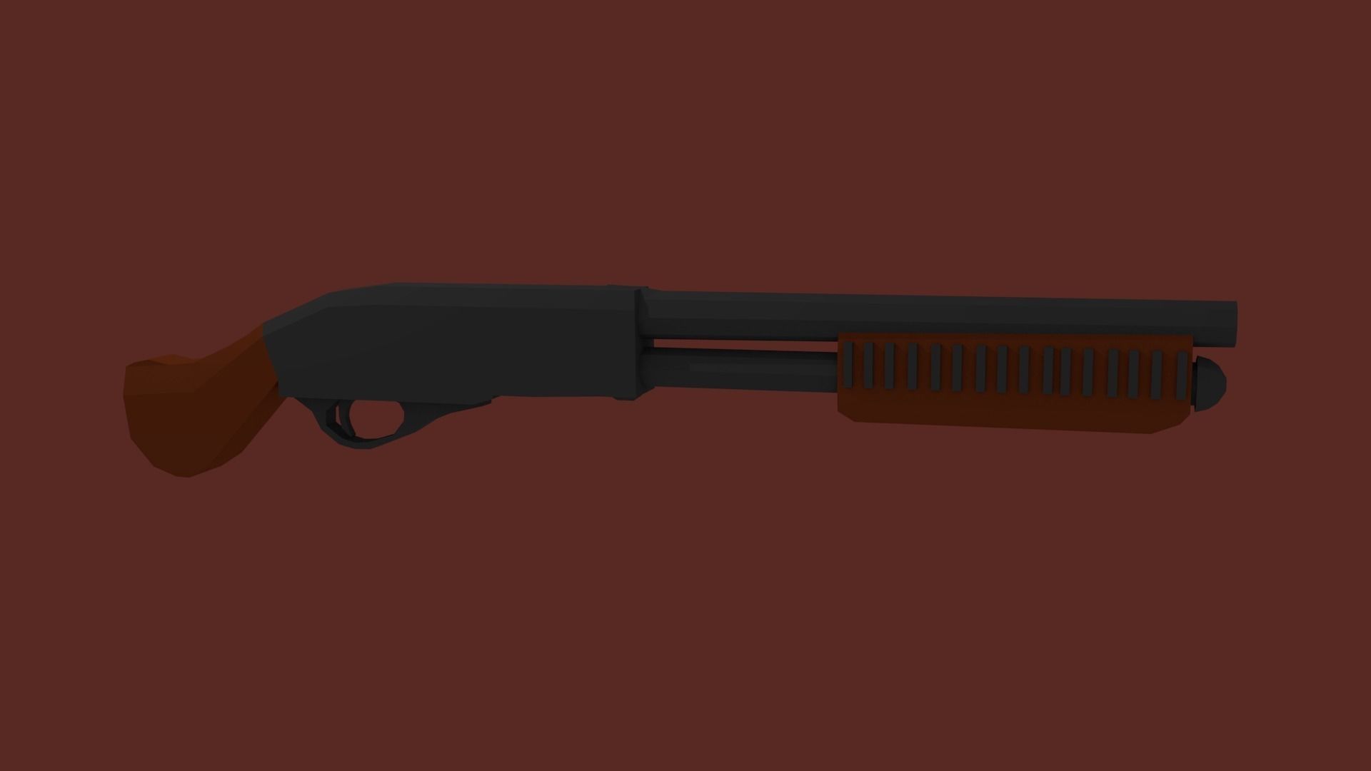 Low-Poly Shotgun Bundle Low-poly 3D model_2