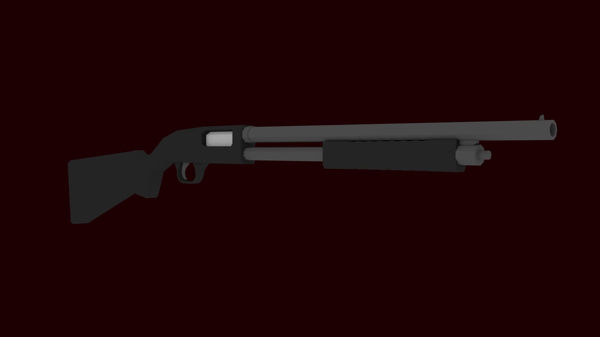 Low-Poly Shotgun Bundle Low-poly 3D model_1