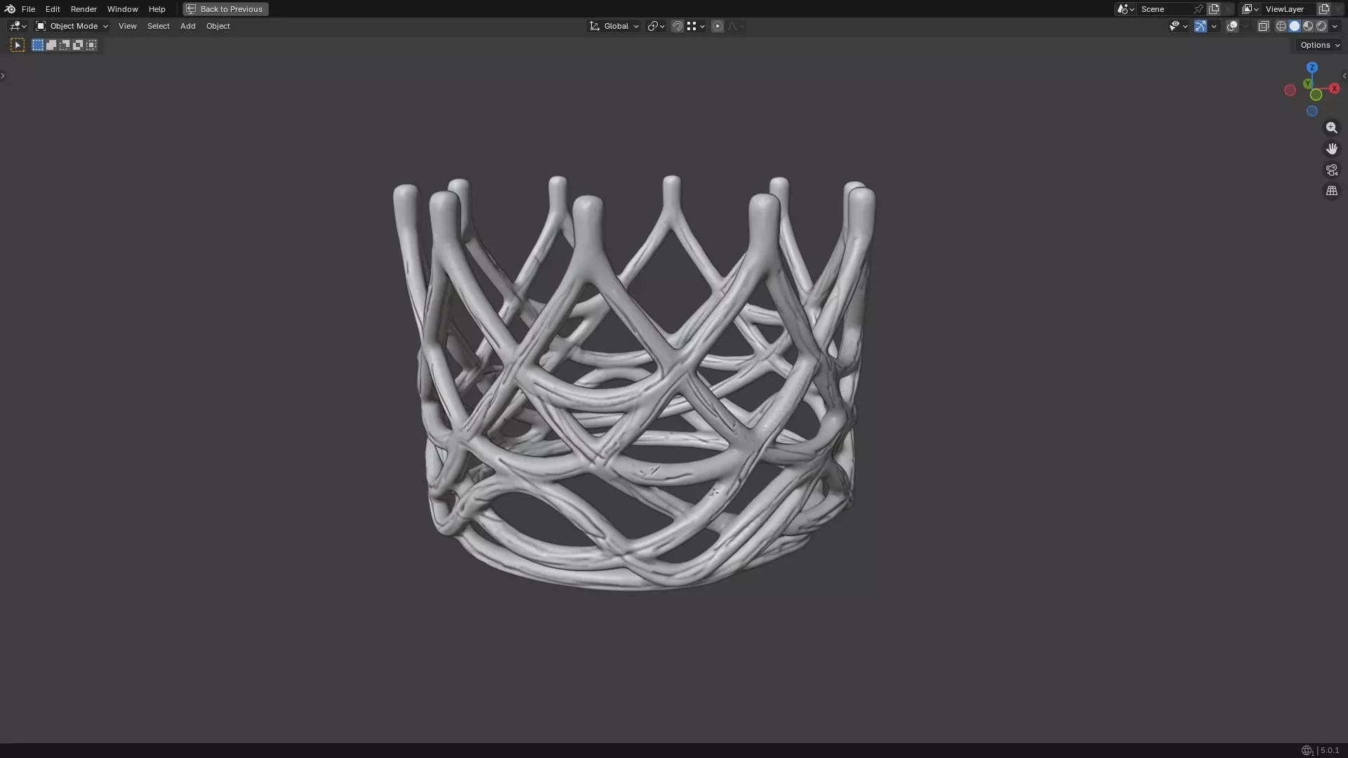 Crown 3D print model