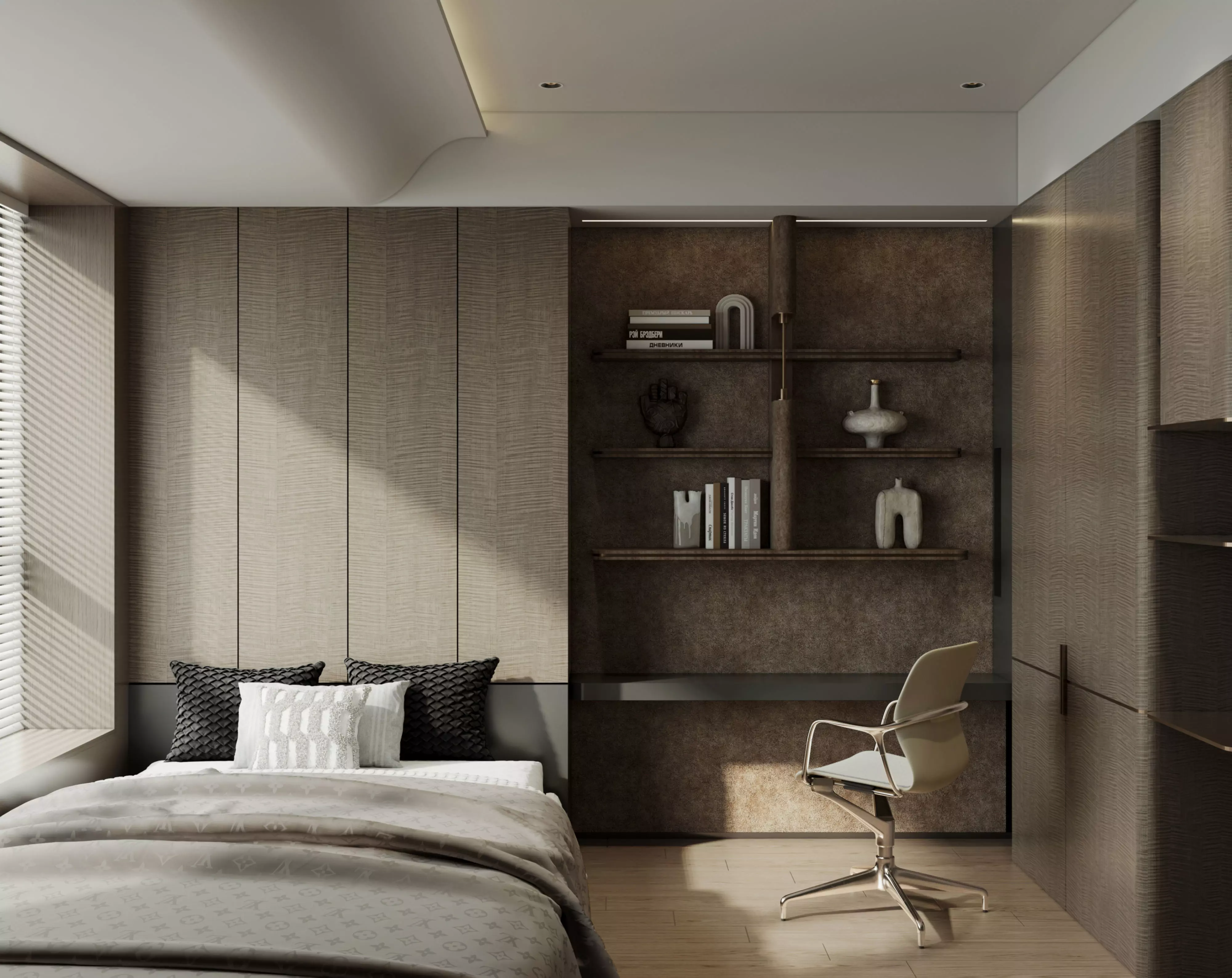 Modern apartment bedroom 3D model