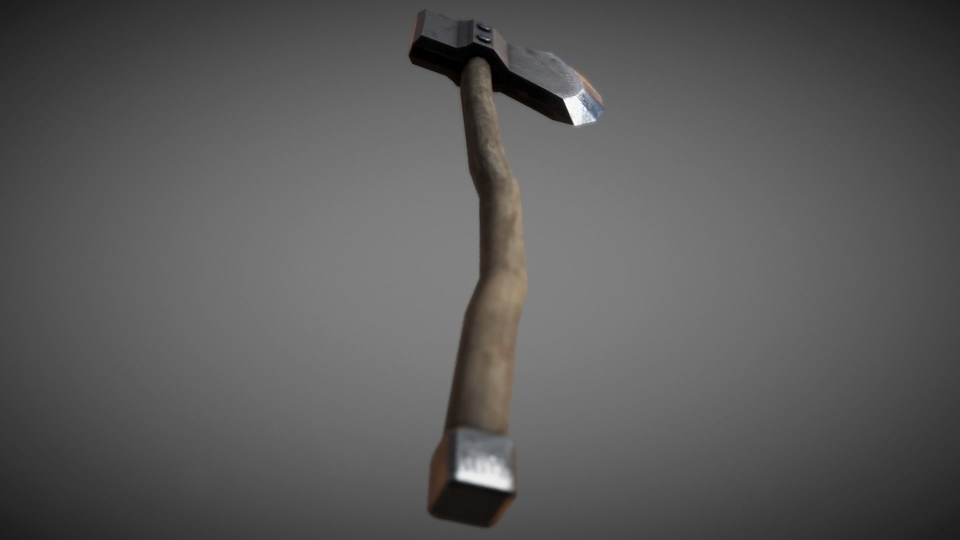 Woodcutters Axe 01 Low-poly 3D model_3
