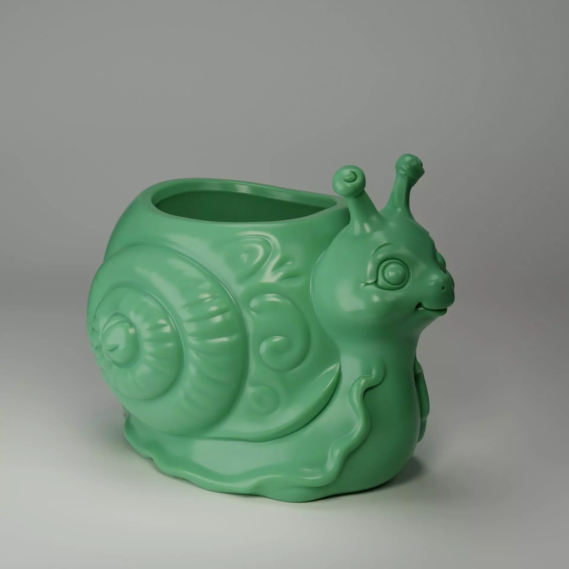 Snail Succulent Pot - Animal Planter 3D print model
