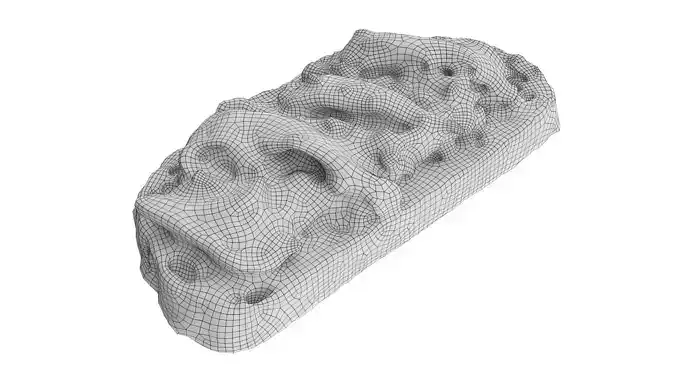 Bruschetta stuffed with avocado and mozzarella cheese Low-poly 3D model 7