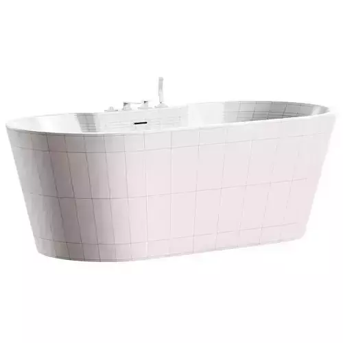 Akrilovaya Vanna Abber Bathtub Low-poly 3D model 7
