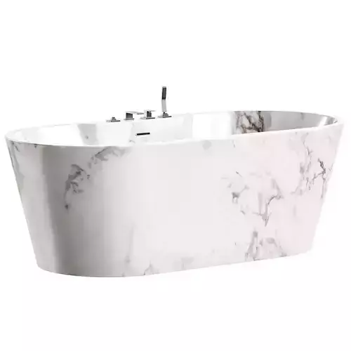 Akrilovaya Vanna Abber Bathtub Low-poly 3D model 6