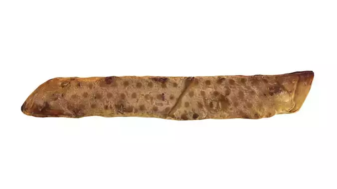 Bruschetta bread slice Low-poly 3D model 7