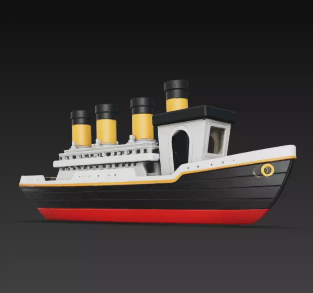 Collectible Benchy style Titanic Free 3D print model