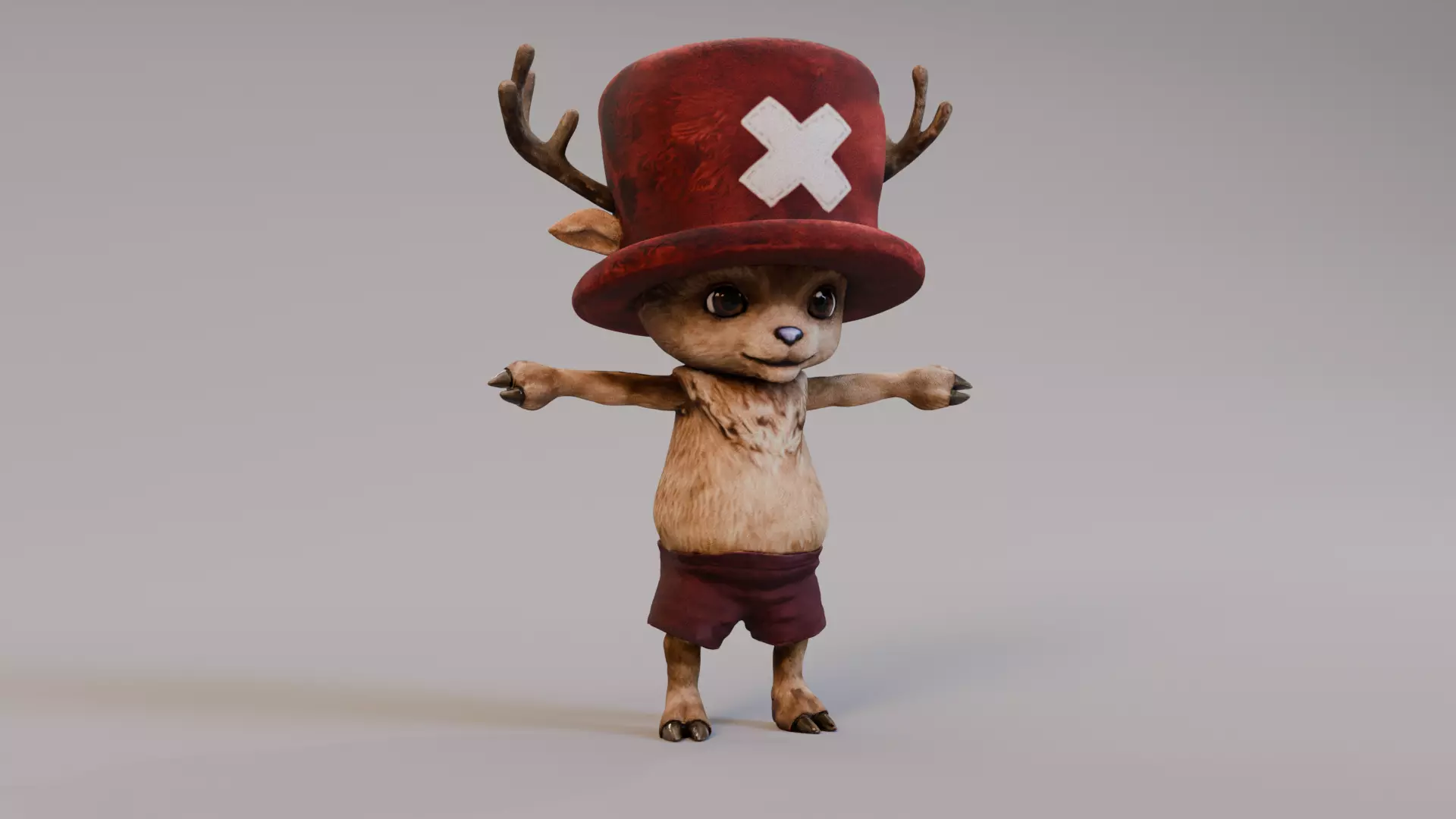 Tony Tony Chopper Netflix Live Action Free low-poly 3D model