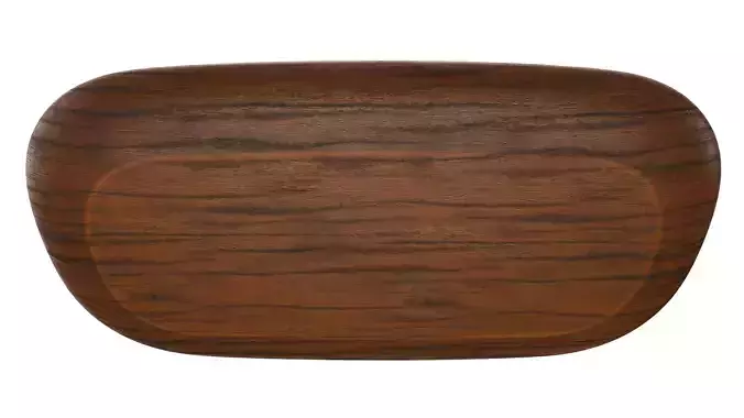 Bruschettas assorted on a wooden plate 3D model 5