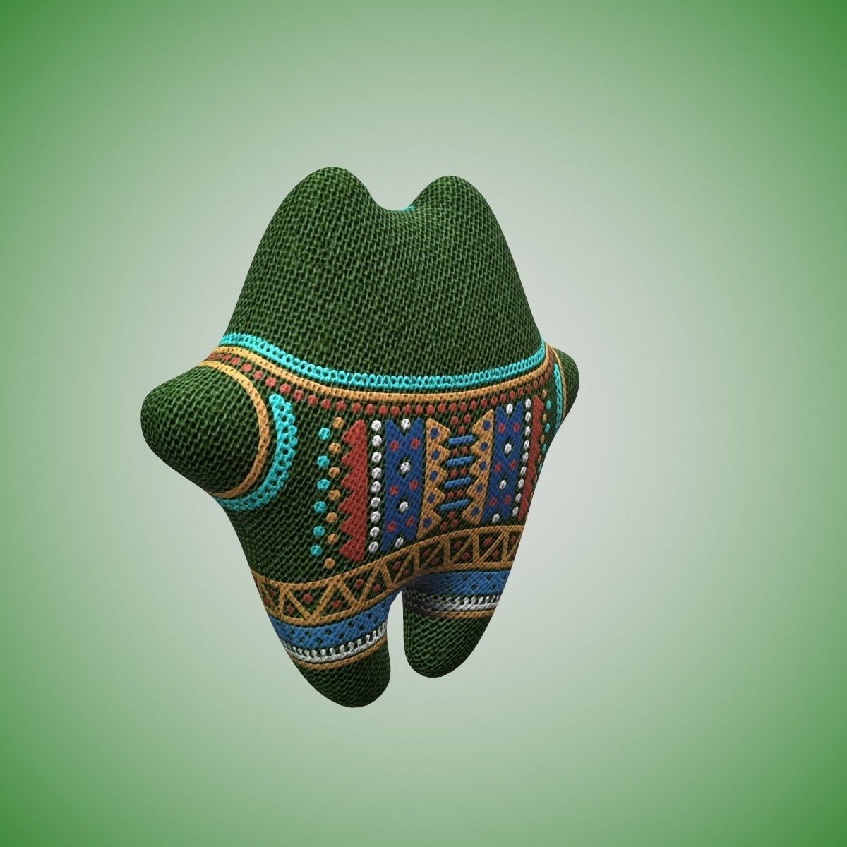 Toy Frog PBR Low-poly 3D model_3