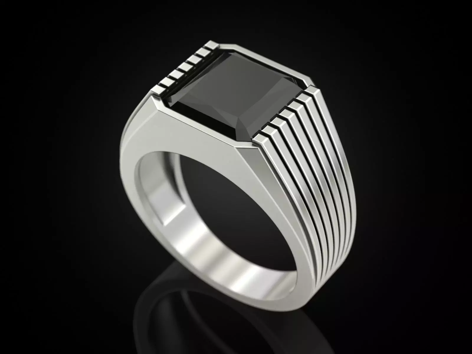 Man ring 3D print model_0