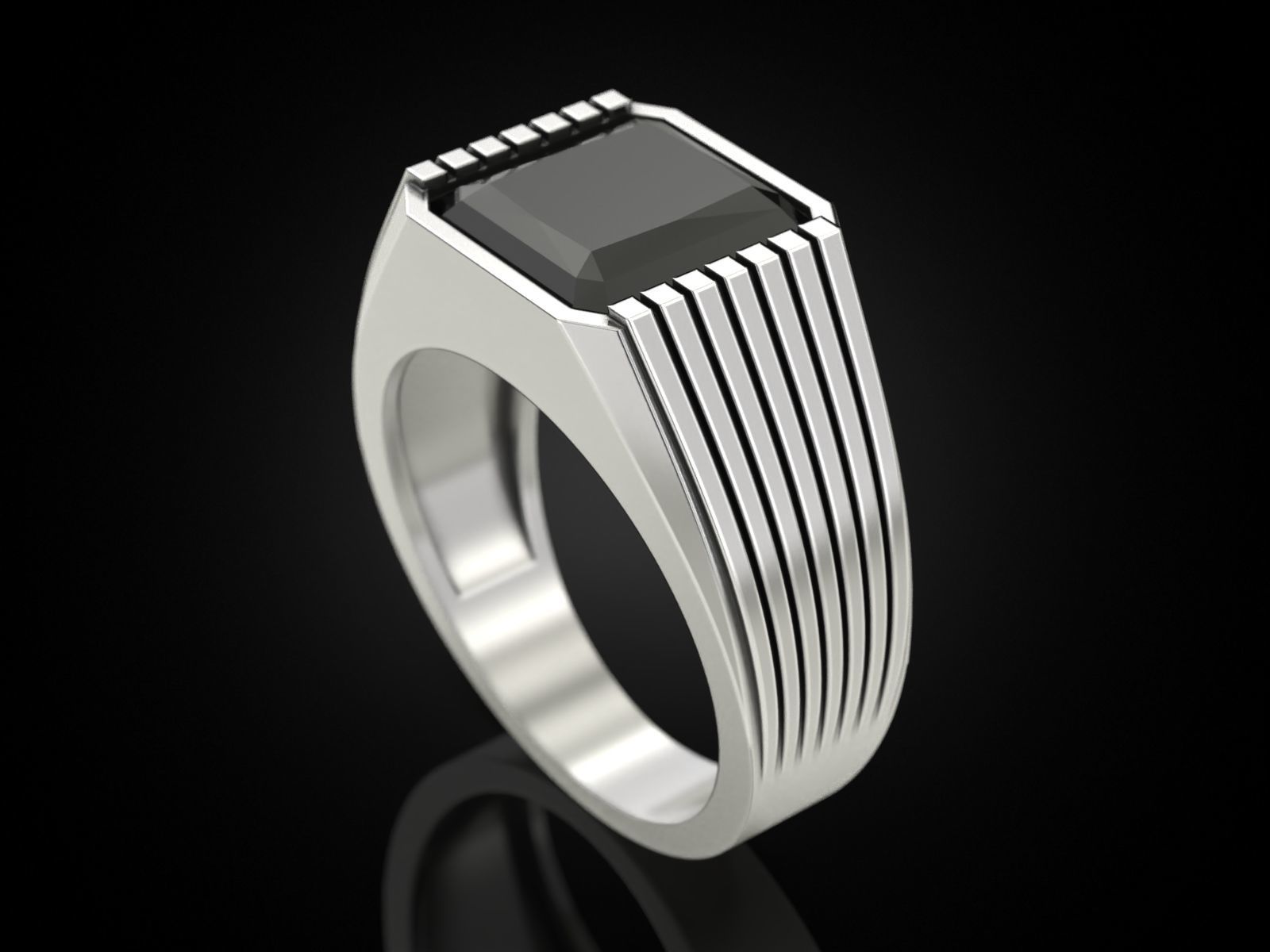 Man ring 3D print model_1