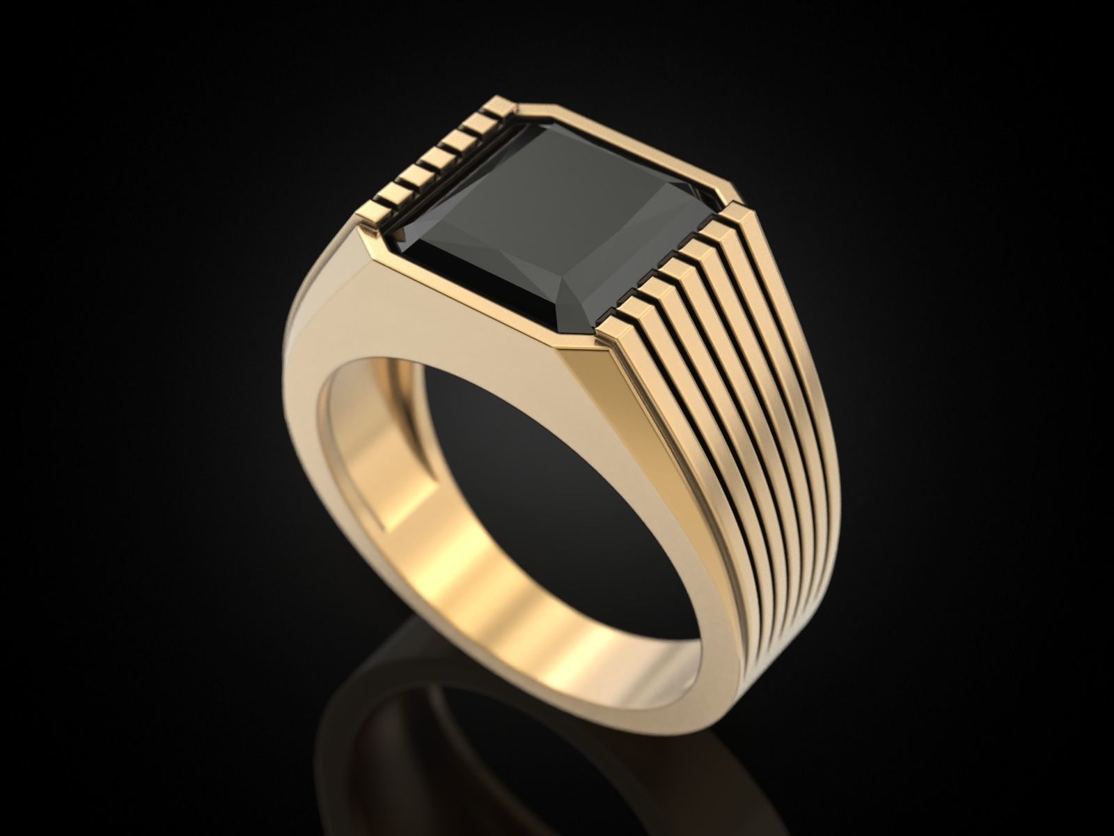 Man ring 3D print model_8