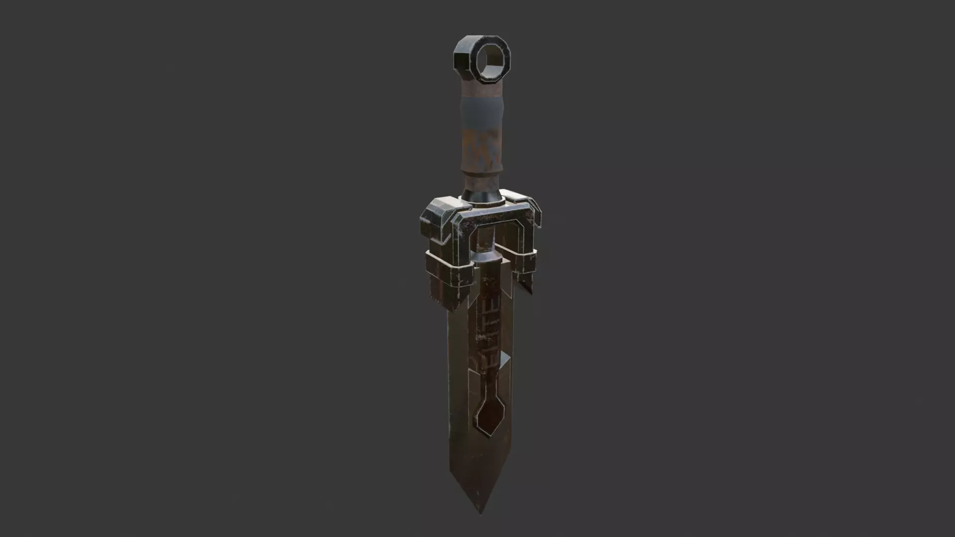 Warrior Sword PBR Low-Poly 3D model Free low-poly 3D model