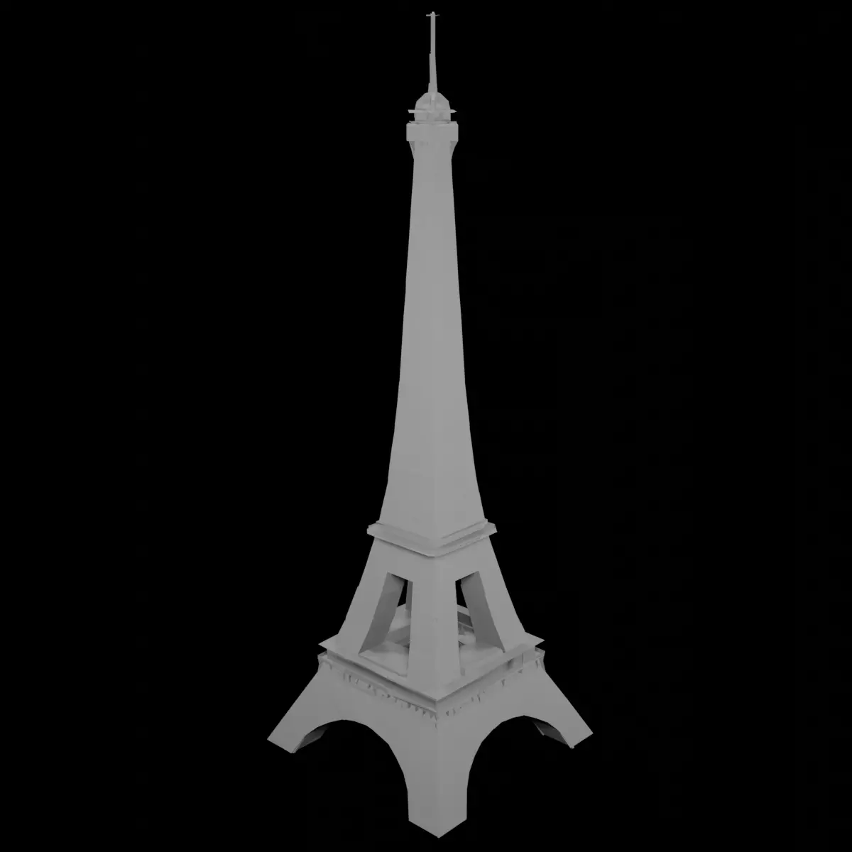 Low Poly Eiffel Tower Free 3D print model