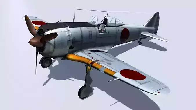 Nakajima Ki-44 shoki 3D model