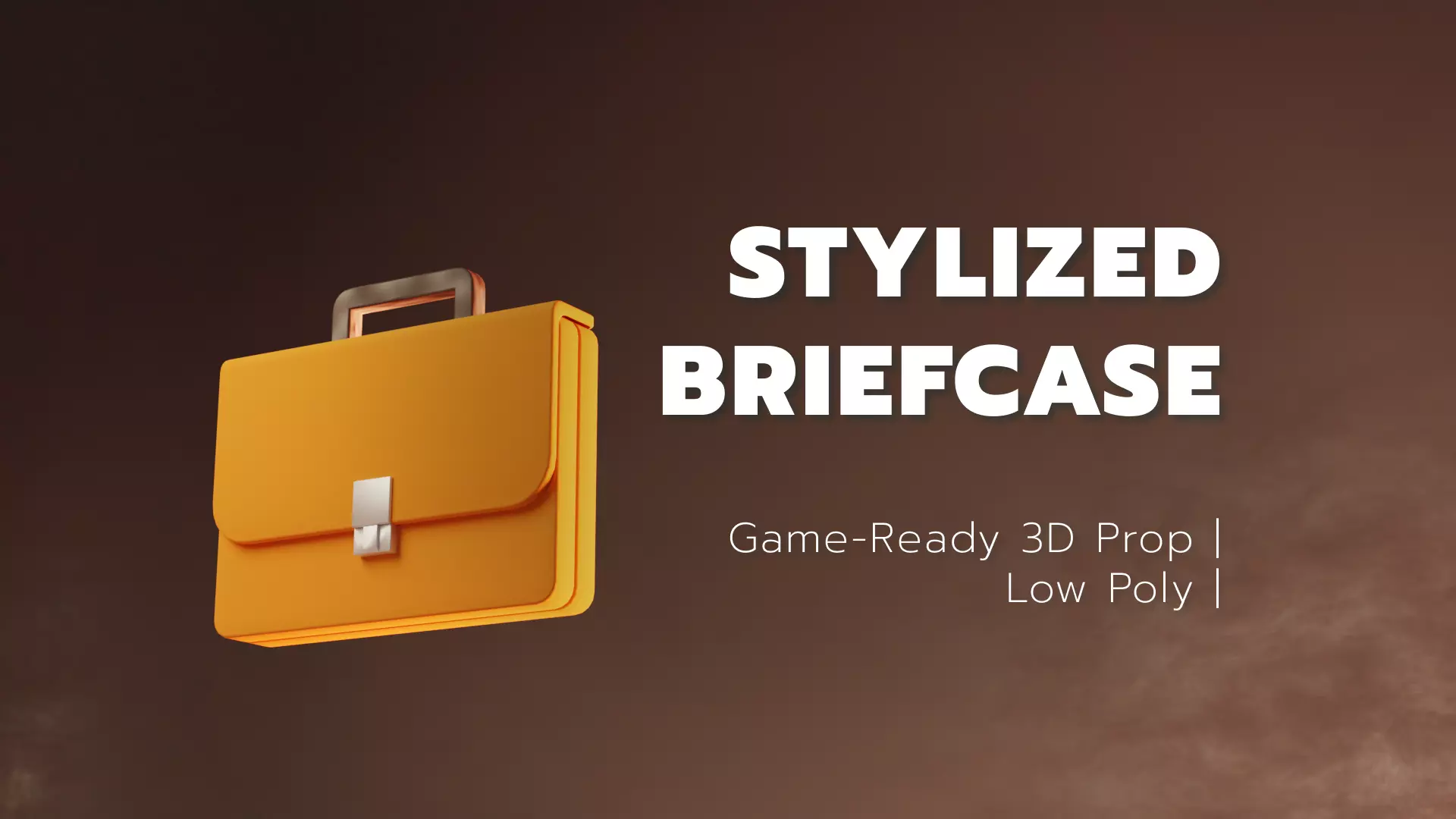Stylized Briefcase - Low Poly Game Prop Free low-poly 3D model
