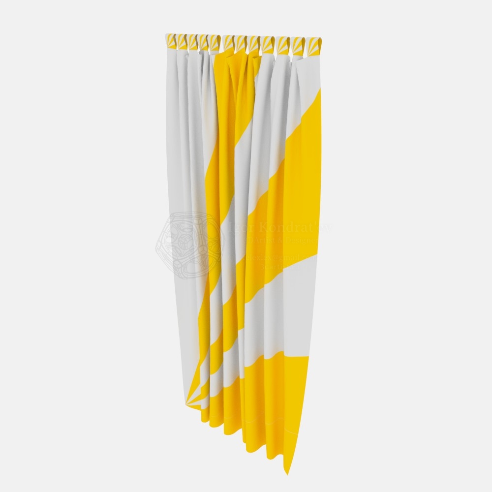 urtain on loops Free 3D model_0