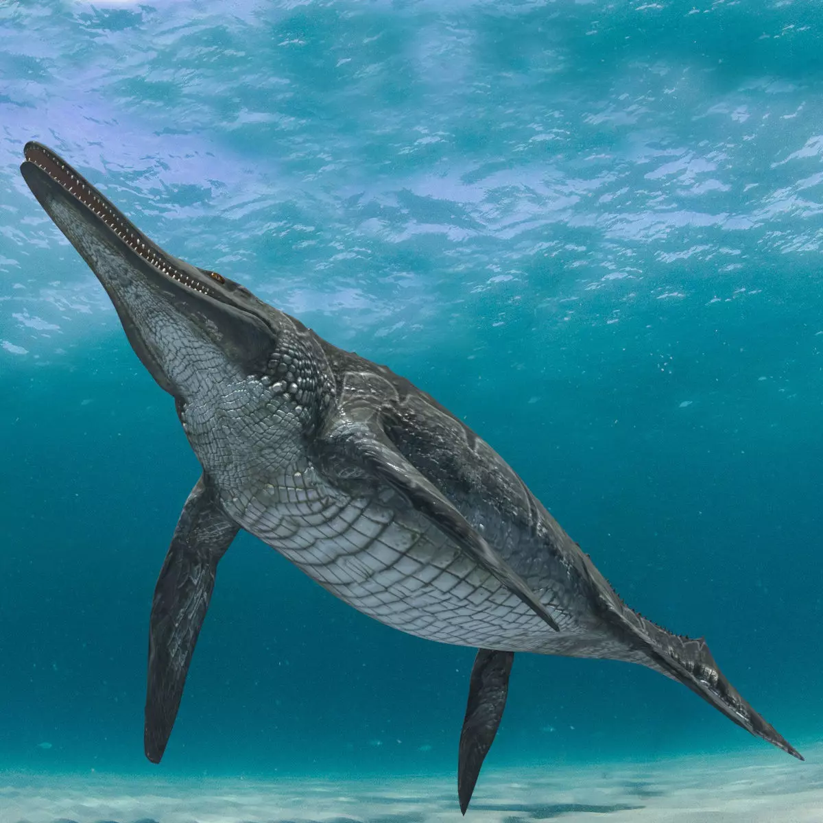 Ichthyotitan-severnesis - 8K animated ichthyosaurus 3D model