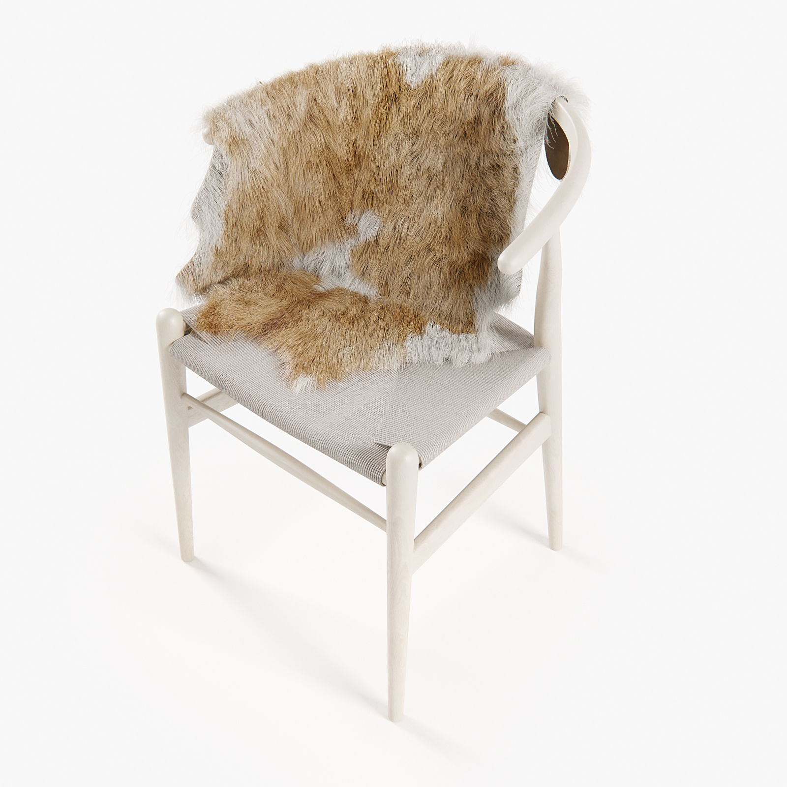 CH24 WISHBONE CHAIR 3D model_3