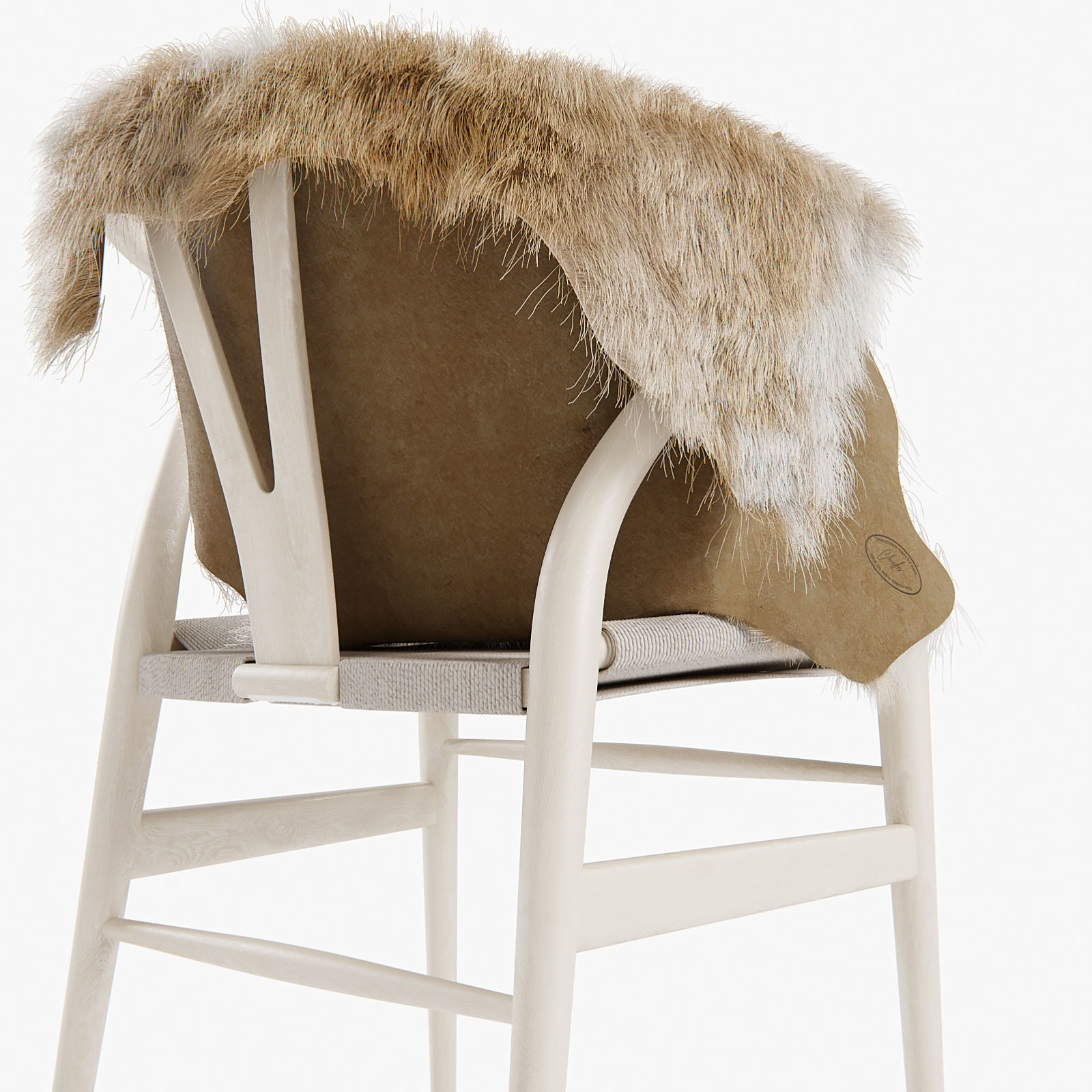 CH24 WISHBONE CHAIR 3D model_1