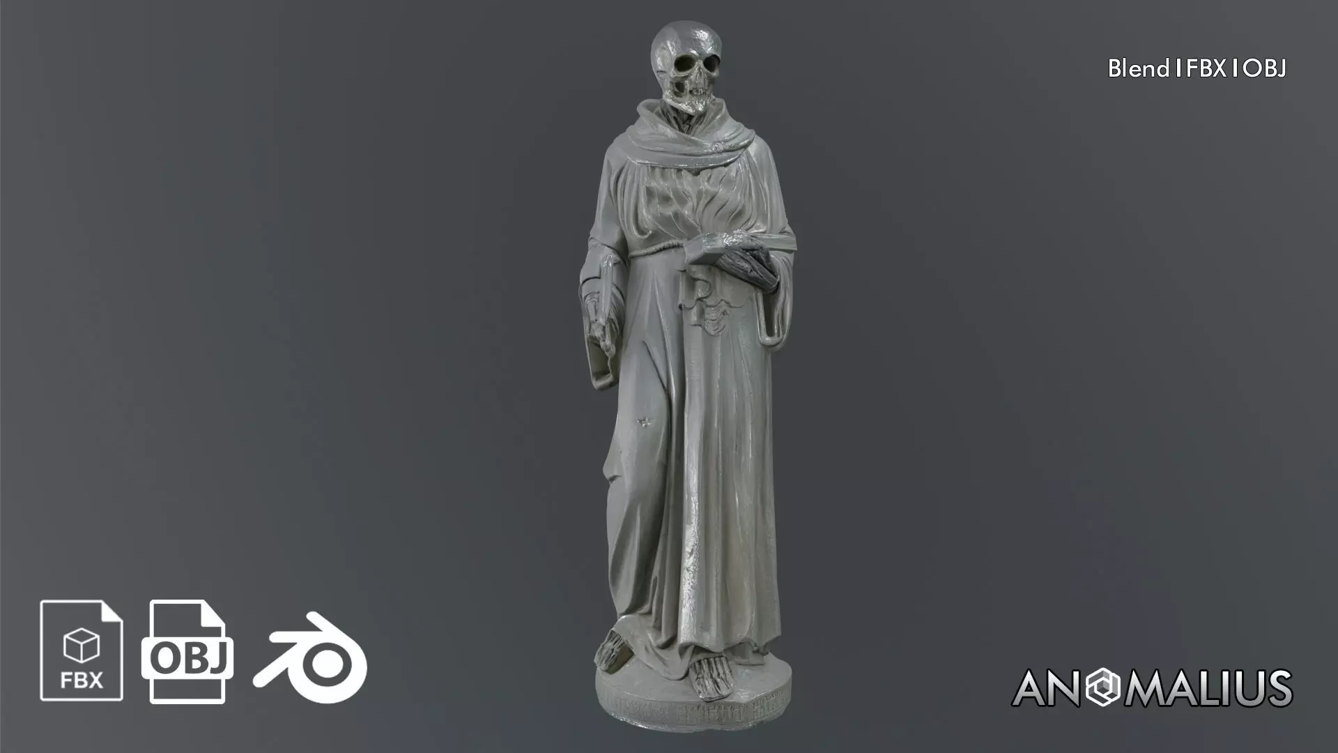 grim reaper statue 3D model