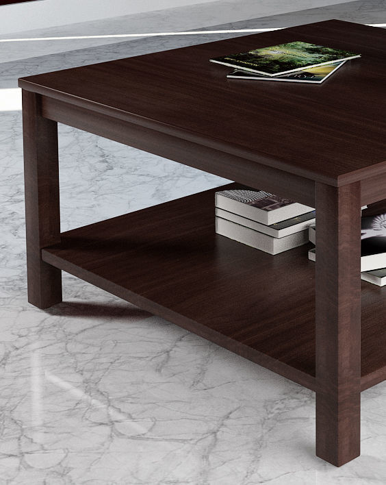 Table wayfair coffee 3D model_2