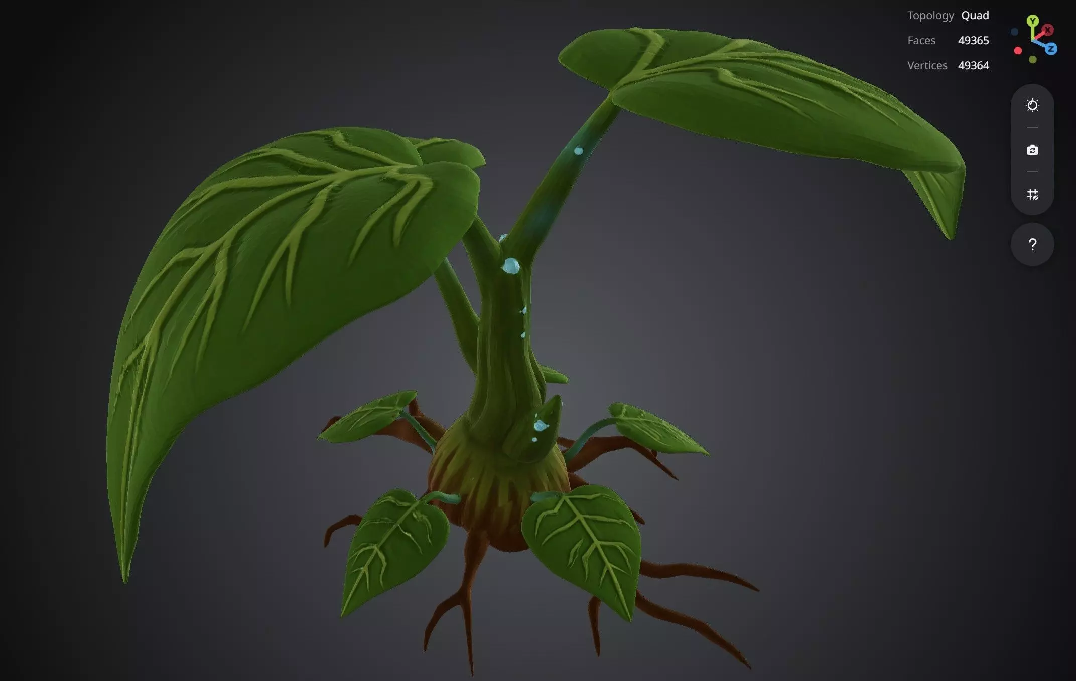 Green Leaf 3D model