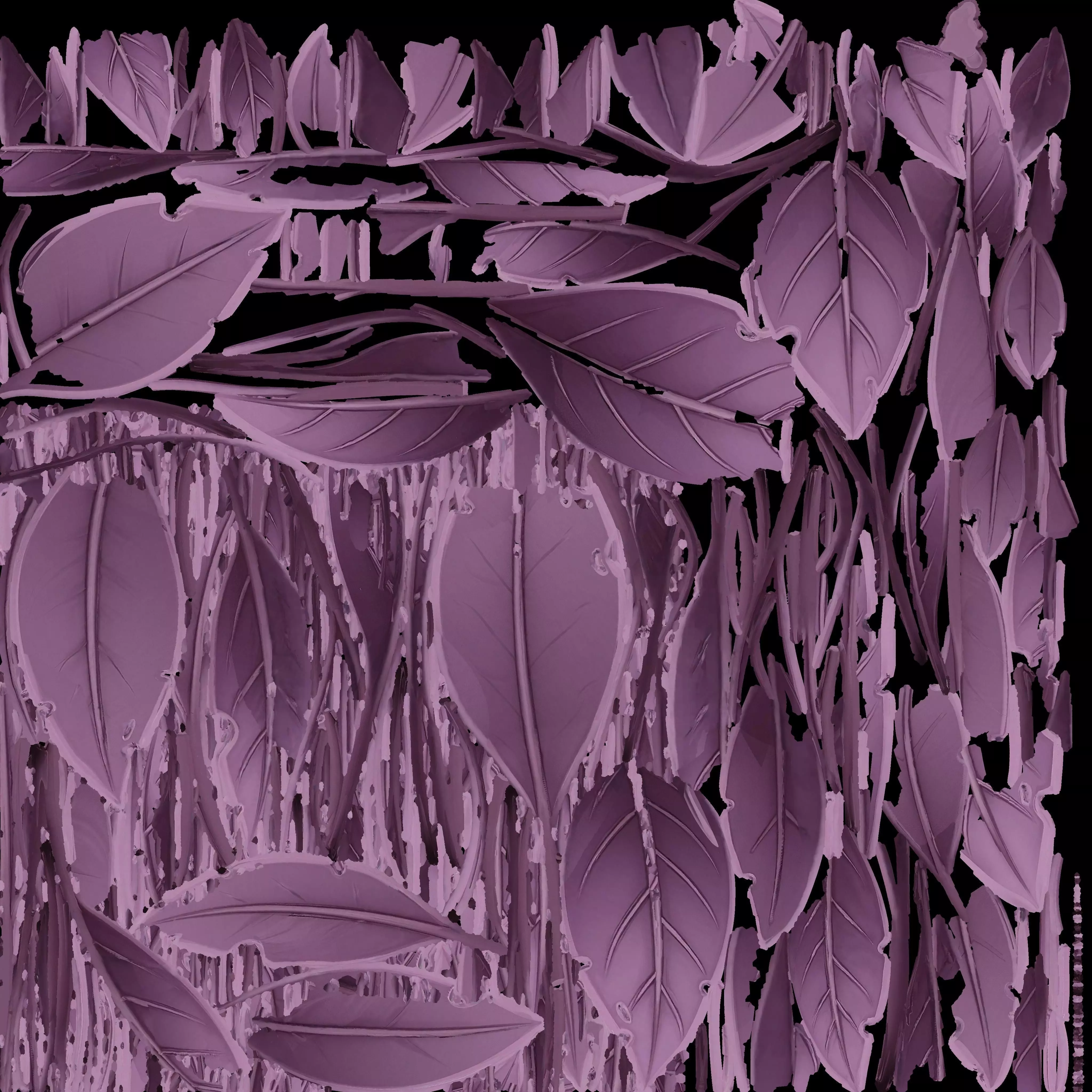 Purple Leaf 3D model