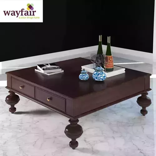 Table coffee with bottle of wine