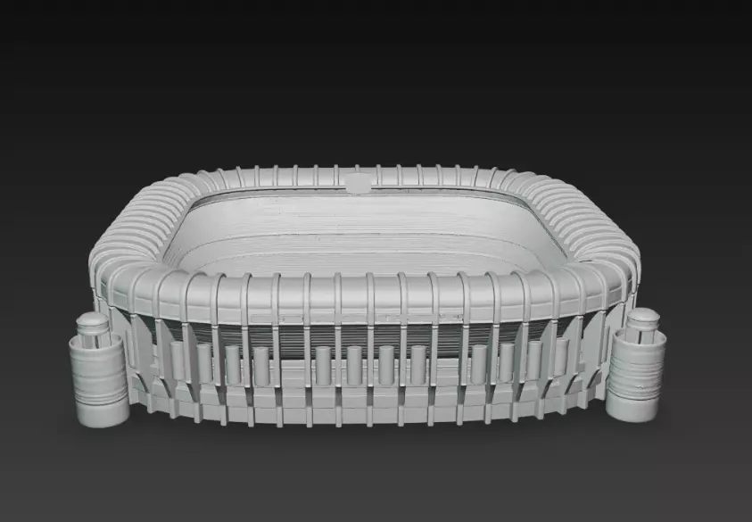 Santiago Bernabeu Stadium 3D print model