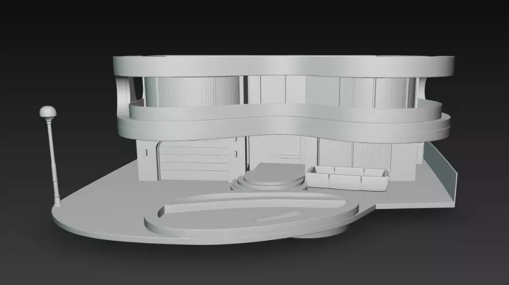 Villa moderne 3D print model